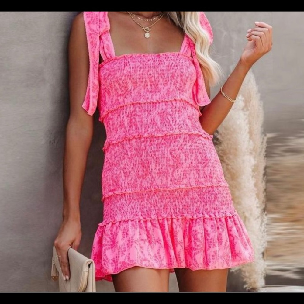 COPY - Comfy and fitted Mini dress with Tie straps. SMALL